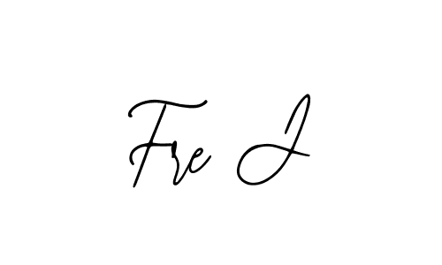 You should practise on your own different ways (Bearetta-2O07w) to write your name (Fre J) in signature. don't let someone else do it for you. Fre J signature style 12 images and pictures png