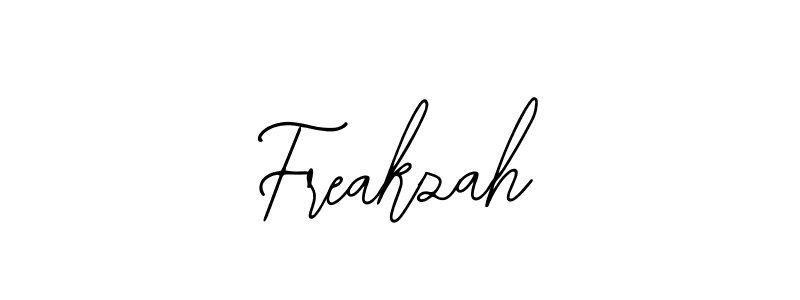 How to make Freakzah signature? Bearetta-2O07w is a professional autograph style. Create handwritten signature for Freakzah name. Freakzah signature style 12 images and pictures png