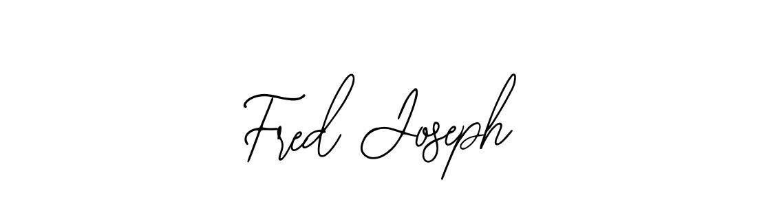 How to make Fred Joseph name signature. Use Bearetta-2O07w style for creating short signs online. This is the latest handwritten sign. Fred Joseph signature style 12 images and pictures png