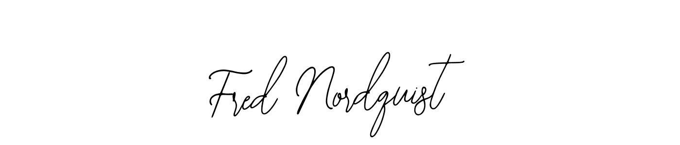 How to make Fred Nordquist name signature. Use Bearetta-2O07w style for creating short signs online. This is the latest handwritten sign. Fred Nordquist signature style 12 images and pictures png