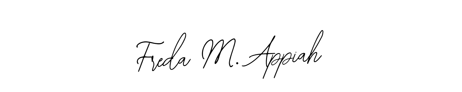 Make a beautiful signature design for name Freda M. Appiah. Use this online signature maker to create a handwritten signature for free. Freda M. Appiah signature style 12 images and pictures png