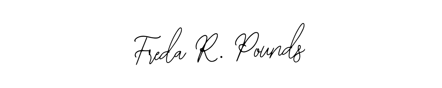 How to Draw Freda R. Pounds signature style? Bearetta-2O07w is a latest design signature styles for name Freda R. Pounds. Freda R. Pounds signature style 12 images and pictures png