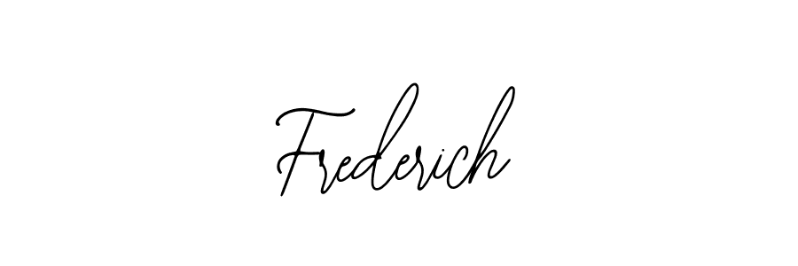 How to make Frederich signature? Bearetta-2O07w is a professional autograph style. Create handwritten signature for Frederich name. Frederich signature style 12 images and pictures png