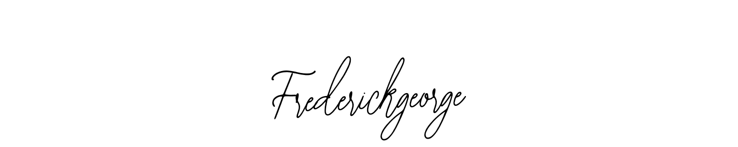 How to make Frederickgeorge name signature. Use Bearetta-2O07w style for creating short signs online. This is the latest handwritten sign. Frederickgeorge signature style 12 images and pictures png