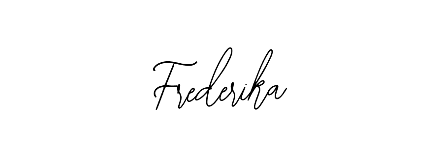 Make a short Frederika signature style. Manage your documents anywhere anytime using Bearetta-2O07w. Create and add eSignatures, submit forms, share and send files easily. Frederika signature style 12 images and pictures png