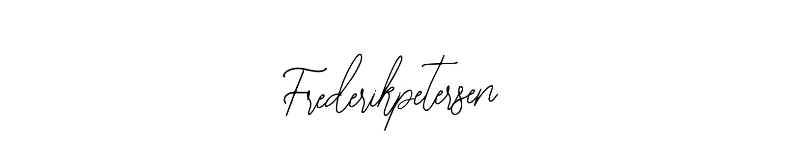 How to make Frederikpetersen signature? Bearetta-2O07w is a professional autograph style. Create handwritten signature for Frederikpetersen name. Frederikpetersen signature style 12 images and pictures png