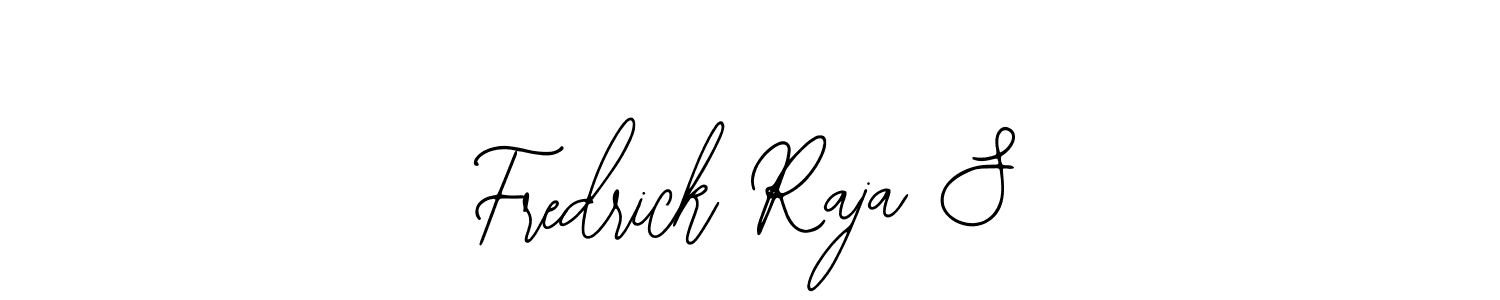 Create a beautiful signature design for name Fredrick Raja S. With this signature (Bearetta-2O07w) fonts, you can make a handwritten signature for free. Fredrick Raja S signature style 12 images and pictures png