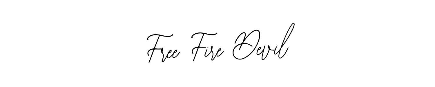 Use a signature maker to create a handwritten signature online. With this signature software, you can design (Bearetta-2O07w) your own signature for name Free Fire Devil. Free Fire Devil signature style 12 images and pictures png