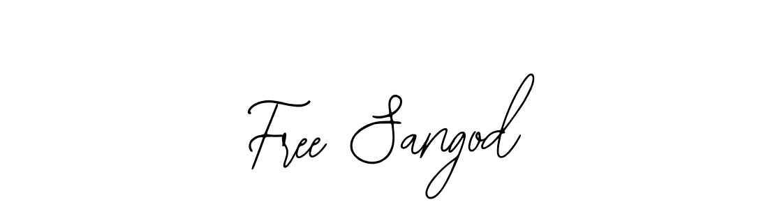 Similarly Bearetta-2O07w is the best handwritten signature design. Signature creator online .You can use it as an online autograph creator for name Free Sangod. Free Sangod signature style 12 images and pictures png