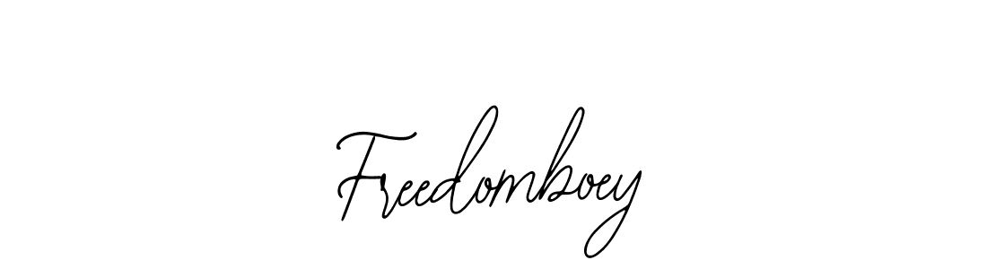 if you are searching for the best signature style for your name Freedomboey. so please give up your signature search. here we have designed multiple signature styles  using Bearetta-2O07w. Freedomboey signature style 12 images and pictures png