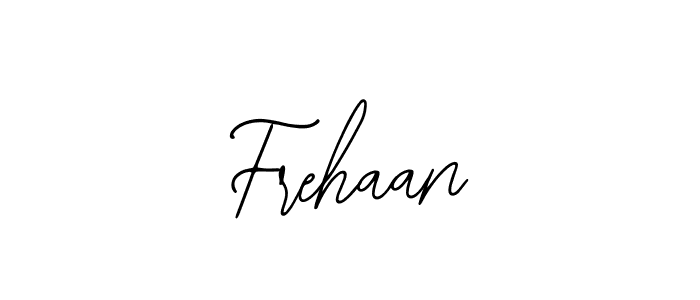 Use a signature maker to create a handwritten signature online. With this signature software, you can design (Bearetta-2O07w) your own signature for name Frehaan. Frehaan signature style 12 images and pictures png