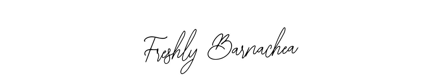 How to make Freshly Barnachea name signature. Use Bearetta-2O07w style for creating short signs online. This is the latest handwritten sign. Freshly Barnachea signature style 12 images and pictures png