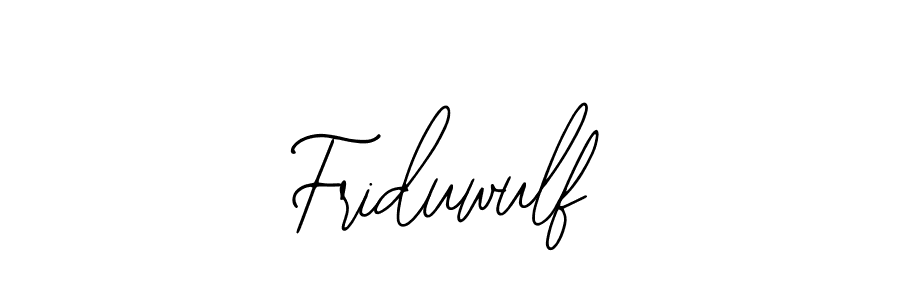 How to make Friduwulf signature? Bearetta-2O07w is a professional autograph style. Create handwritten signature for Friduwulf name. Friduwulf signature style 12 images and pictures png