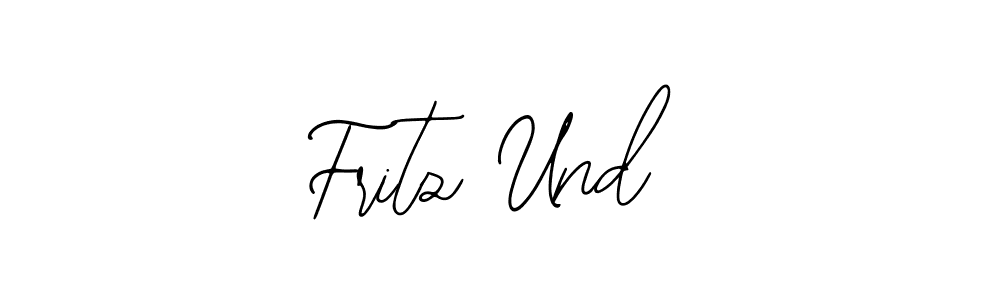 Create a beautiful signature design for name Fritz Und . With this signature (Bearetta-2O07w) fonts, you can make a handwritten signature for free. Fritz Und  signature style 12 images and pictures png