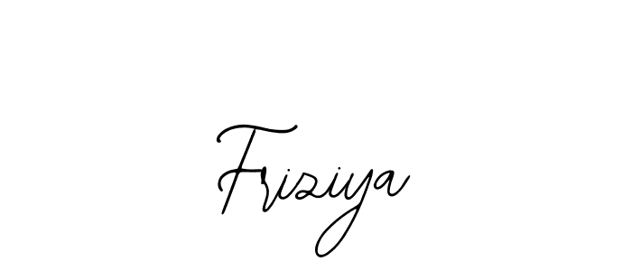 Design your own signature with our free online signature maker. With this signature software, you can create a handwritten (Bearetta-2O07w) signature for name Friziya. Friziya signature style 12 images and pictures png