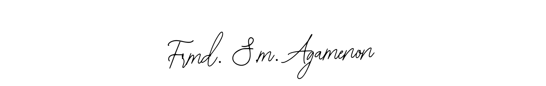 Create a beautiful signature design for name Frmd. S.m. Agamenon. With this signature (Bearetta-2O07w) fonts, you can make a handwritten signature for free. Frmd. S.m. Agamenon signature style 12 images and pictures png