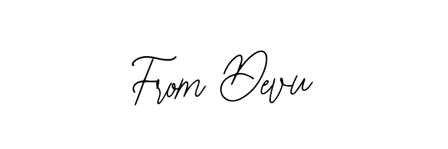 How to make From Devu name signature. Use Bearetta-2O07w style for creating short signs online. This is the latest handwritten sign. From Devu signature style 12 images and pictures png