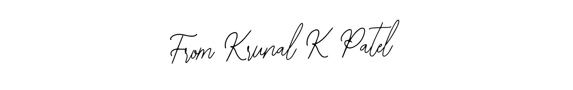 Create a beautiful signature design for name From Krunal K Patel. With this signature (Bearetta-2O07w) fonts, you can make a handwritten signature for free. From Krunal K Patel signature style 12 images and pictures png