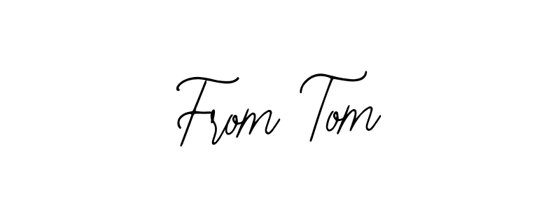 Design your own signature with our free online signature maker. With this signature software, you can create a handwritten (Bearetta-2O07w) signature for name From Tom. From Tom signature style 12 images and pictures png