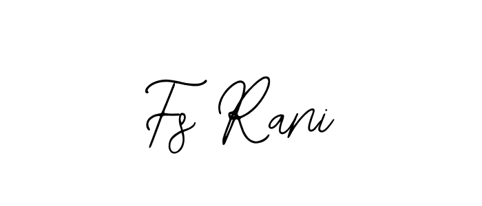 Similarly Bearetta-2O07w is the best handwritten signature design. Signature creator online .You can use it as an online autograph creator for name Fs Rani. Fs Rani signature style 12 images and pictures png