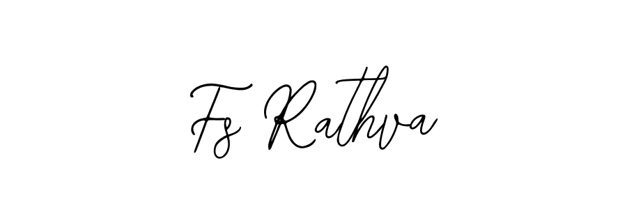 How to make Fs Rathva signature? Bearetta-2O07w is a professional autograph style. Create handwritten signature for Fs Rathva name. Fs Rathva signature style 12 images and pictures png