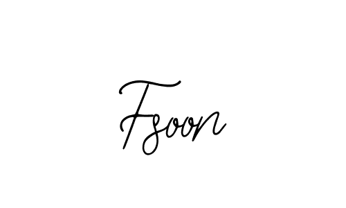 Use a signature maker to create a handwritten signature online. With this signature software, you can design (Bearetta-2O07w) your own signature for name Fsoon. Fsoon signature style 12 images and pictures png