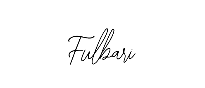 How to make Fulbari name signature. Use Bearetta-2O07w style for creating short signs online. This is the latest handwritten sign. Fulbari signature style 12 images and pictures png