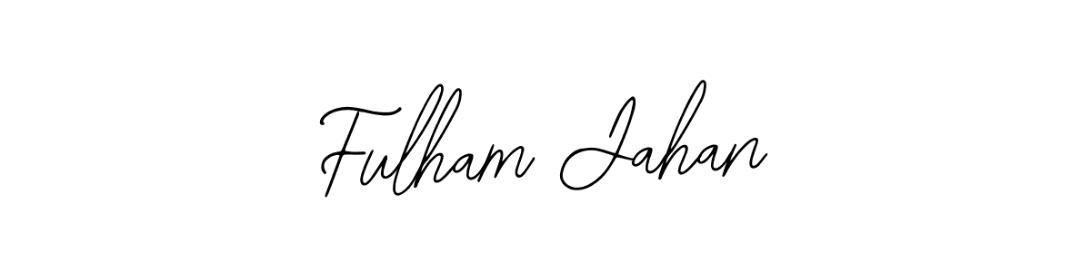 It looks lik you need a new signature style for name Fulham Jahan. Design unique handwritten (Bearetta-2O07w) signature with our free signature maker in just a few clicks. Fulham Jahan signature style 12 images and pictures png