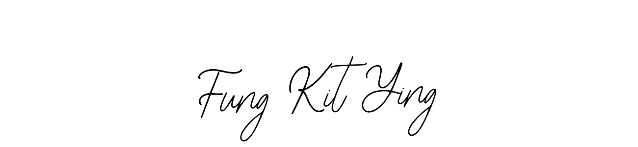 You should practise on your own different ways (Bearetta-2O07w) to write your name (Fung Kit Ying) in signature. don't let someone else do it for you. Fung Kit Ying signature style 12 images and pictures png