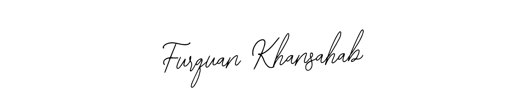 Design your own signature with our free online signature maker. With this signature software, you can create a handwritten (Bearetta-2O07w) signature for name Furquan Khansahab. Furquan Khansahab signature style 12 images and pictures png