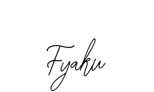 How to make Fyaku signature? Bearetta-2O07w is a professional autograph style. Create handwritten signature for Fyaku name. Fyaku signature style 12 images and pictures png