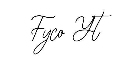 The best way (Bearetta-2O07w) to make a short signature is to pick only two or three words in your name. For converting this name Fyco Yt. Fyco Yt signature style 12 images and pictures png