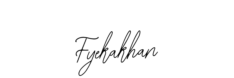 How to make Fyekakhan name signature. Use Bearetta-2O07w style for creating short signs online. This is the latest handwritten sign. Fyekakhan signature style 12 images and pictures png