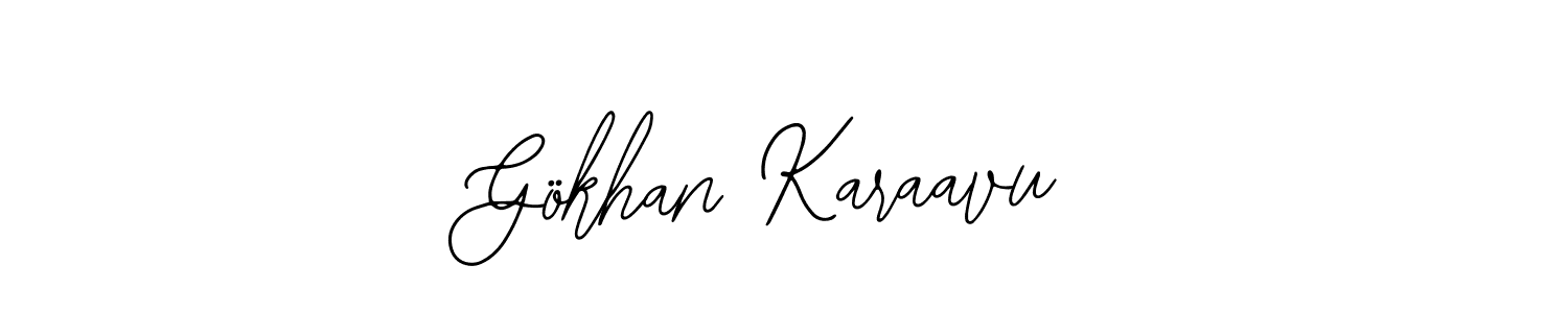 The best way (Bearetta-2O07w) to make a short signature is to pick only two or three words in your name. The name Gökhan Karaavu include a total of six letters. For converting this name. Gökhan Karaavu signature style 12 images and pictures png