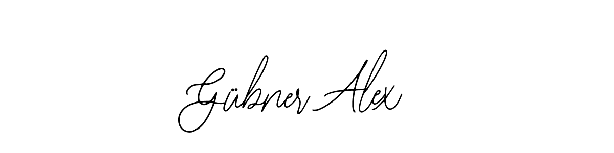 The best way (Bearetta-2O07w) to make a short signature is to pick only two or three words in your name. The name Gübner Alex include a total of six letters. For converting this name. Gübner Alex signature style 12 images and pictures png