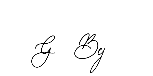 You should practise on your own different ways (Bearetta-2O07w) to write your name (G  Bej) in signature. don't let someone else do it for you. G  Bej signature style 12 images and pictures png