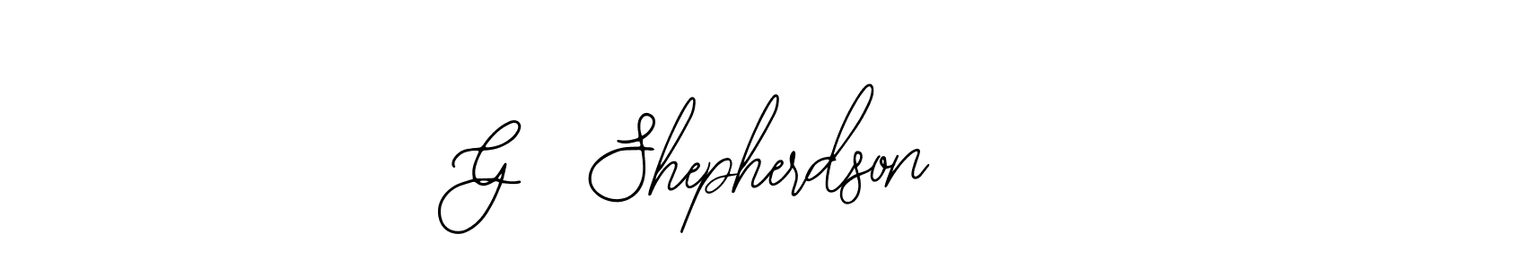 if you are searching for the best signature style for your name G  Shepherdson   . so please give up your signature search. here we have designed multiple signature styles  using Bearetta-2O07w. G  Shepherdson    signature style 12 images and pictures png