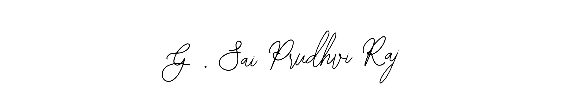 Make a beautiful signature design for name G . Sai Prudhvi Raj. With this signature (Bearetta-2O07w) style, you can create a handwritten signature for free. G . Sai Prudhvi Raj signature style 12 images and pictures png