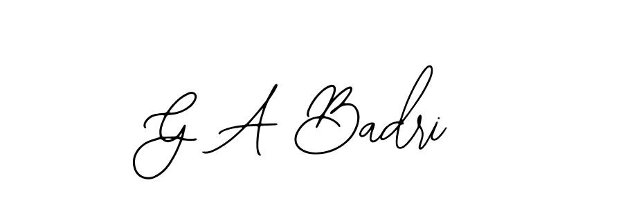 It looks lik you need a new signature style for name G A Badri. Design unique handwritten (Bearetta-2O07w) signature with our free signature maker in just a few clicks. G A Badri signature style 12 images and pictures png