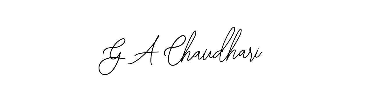 How to make G A Chaudhari signature? Bearetta-2O07w is a professional autograph style. Create handwritten signature for G A Chaudhari name. G A Chaudhari signature style 12 images and pictures png