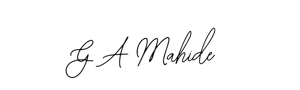 How to make G A Mahide signature? Bearetta-2O07w is a professional autograph style. Create handwritten signature for G A Mahide name. G A Mahide signature style 12 images and pictures png