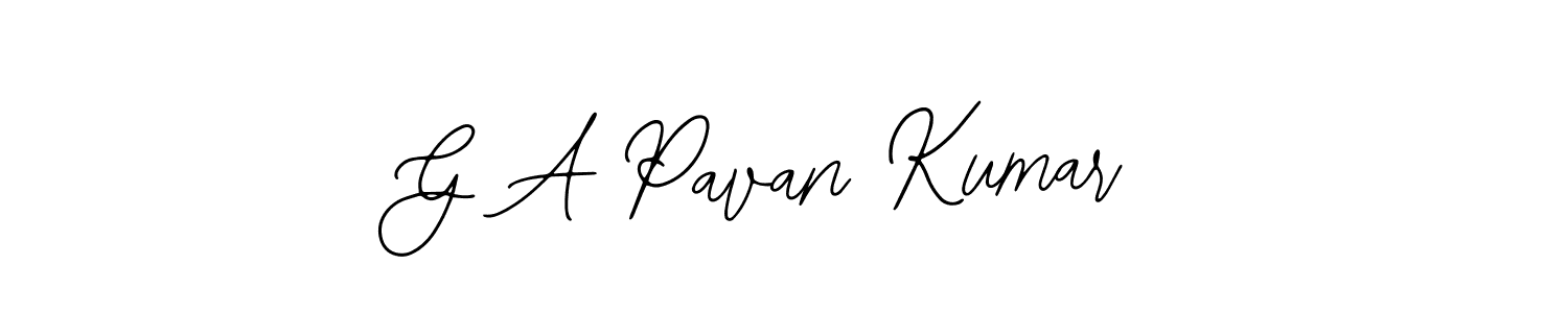 Create a beautiful signature design for name G A Pavan Kumar. With this signature (Bearetta-2O07w) fonts, you can make a handwritten signature for free. G A Pavan Kumar signature style 12 images and pictures png