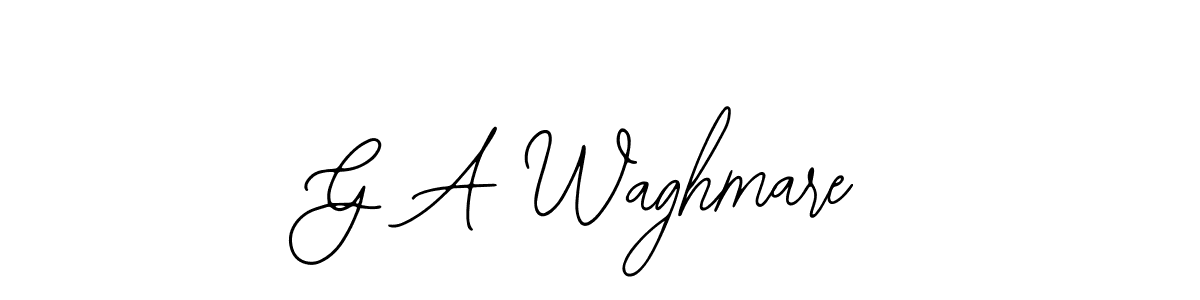 Make a beautiful signature design for name G A Waghmare. Use this online signature maker to create a handwritten signature for free. G A Waghmare signature style 12 images and pictures png