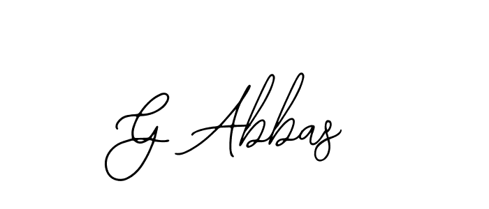 G Abbas stylish signature style. Best Handwritten Sign (Bearetta-2O07w) for my name. Handwritten Signature Collection Ideas for my name G Abbas. G Abbas signature style 12 images and pictures png