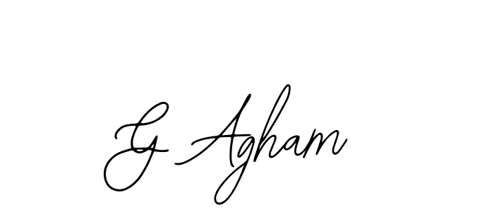 G Agham stylish signature style. Best Handwritten Sign (Bearetta-2O07w) for my name. Handwritten Signature Collection Ideas for my name G Agham. G Agham signature style 12 images and pictures png