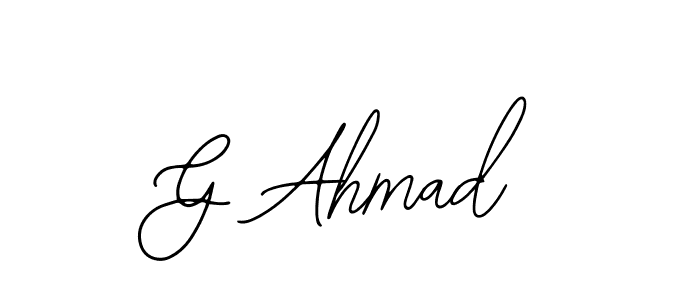 You should practise on your own different ways (Bearetta-2O07w) to write your name (G Ahmad) in signature. don't let someone else do it for you. G Ahmad signature style 12 images and pictures png