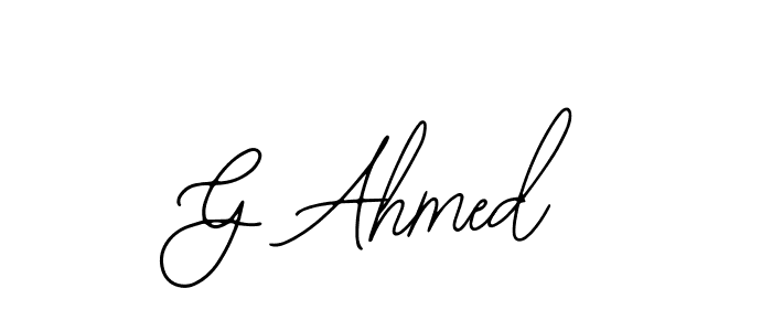 How to make G Ahmed signature? Bearetta-2O07w is a professional autograph style. Create handwritten signature for G Ahmed name. G Ahmed signature style 12 images and pictures png