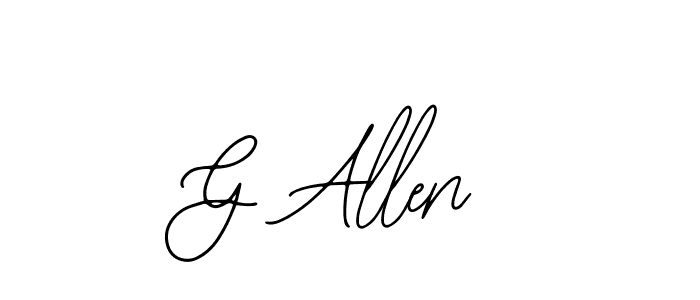 How to make G Allen signature? Bearetta-2O07w is a professional autograph style. Create handwritten signature for G Allen name. G Allen signature style 12 images and pictures png