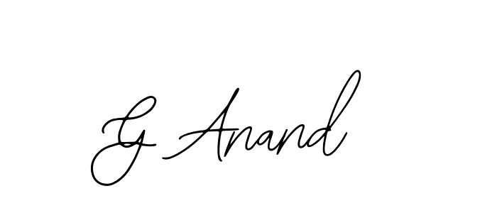 Create a beautiful signature design for name G Anand. With this signature (Bearetta-2O07w) fonts, you can make a handwritten signature for free. G Anand signature style 12 images and pictures png