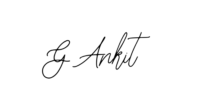 The best way (Bearetta-2O07w) to make a short signature is to pick only two or three words in your name. The name G Ankit include a total of six letters. For converting this name. G Ankit signature style 12 images and pictures png